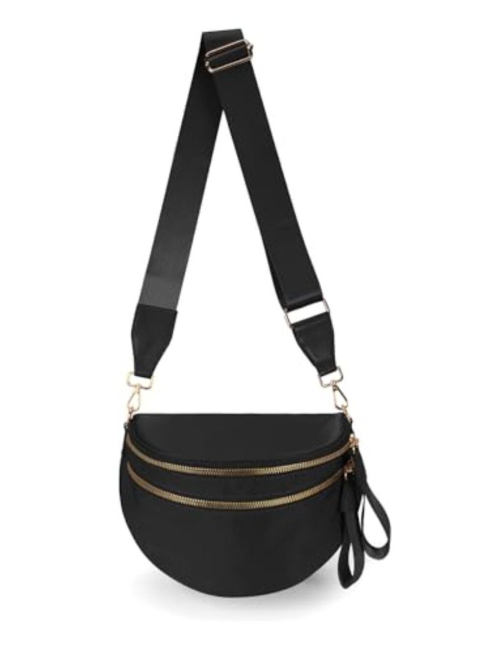 FEIBOON Nylon Crossbody Bag Checkered Hobo Adjustable Strap Women